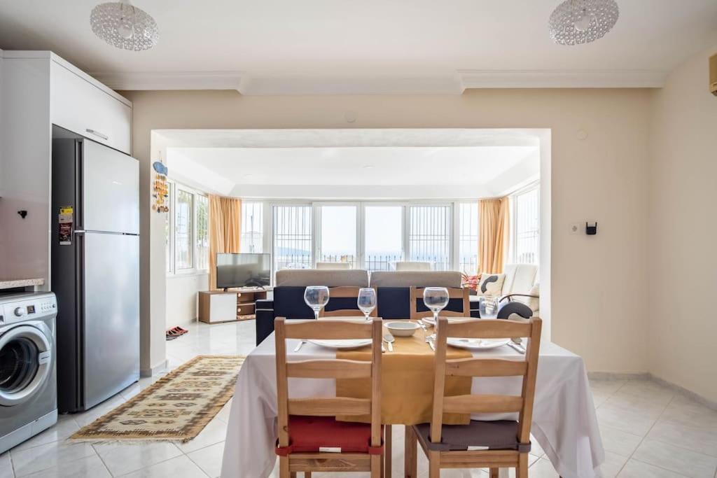 Bodrum Burcu Residence, Magnificent Sea View, Cozy, Free Otopark, Free Wifi Exteriér fotografie